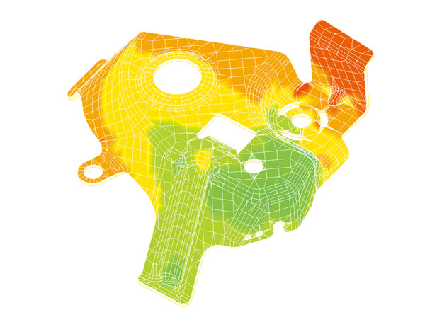 板厚ひずみ表示
